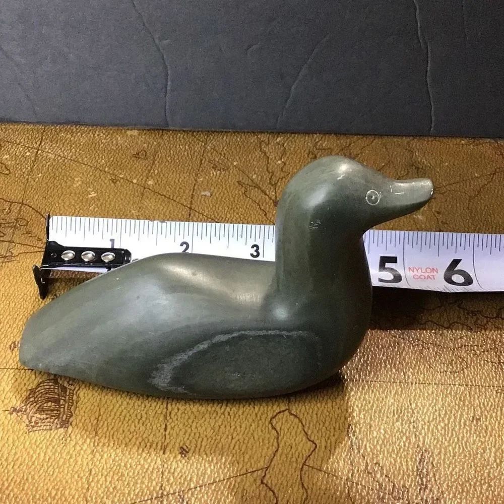 Carly stone canvasback duck vintage by J Tal. Signed and numbered